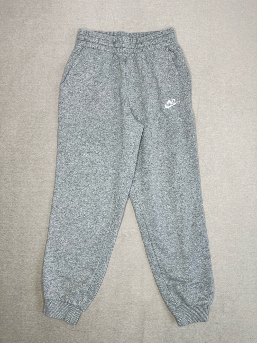 Nike Kids Youth Heather Gray Jogger Sweatpants